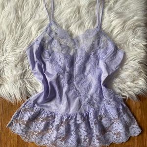 Vintage 70s Coquette Lace Cami💜